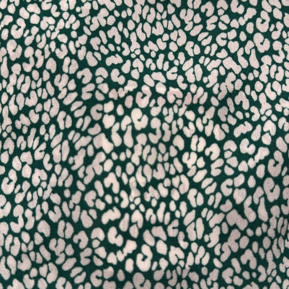 Pleione NWT Green White Ruffled Blouse - Large - Picture 4 of 4